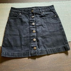 Forever 21 Black Denim Skirt